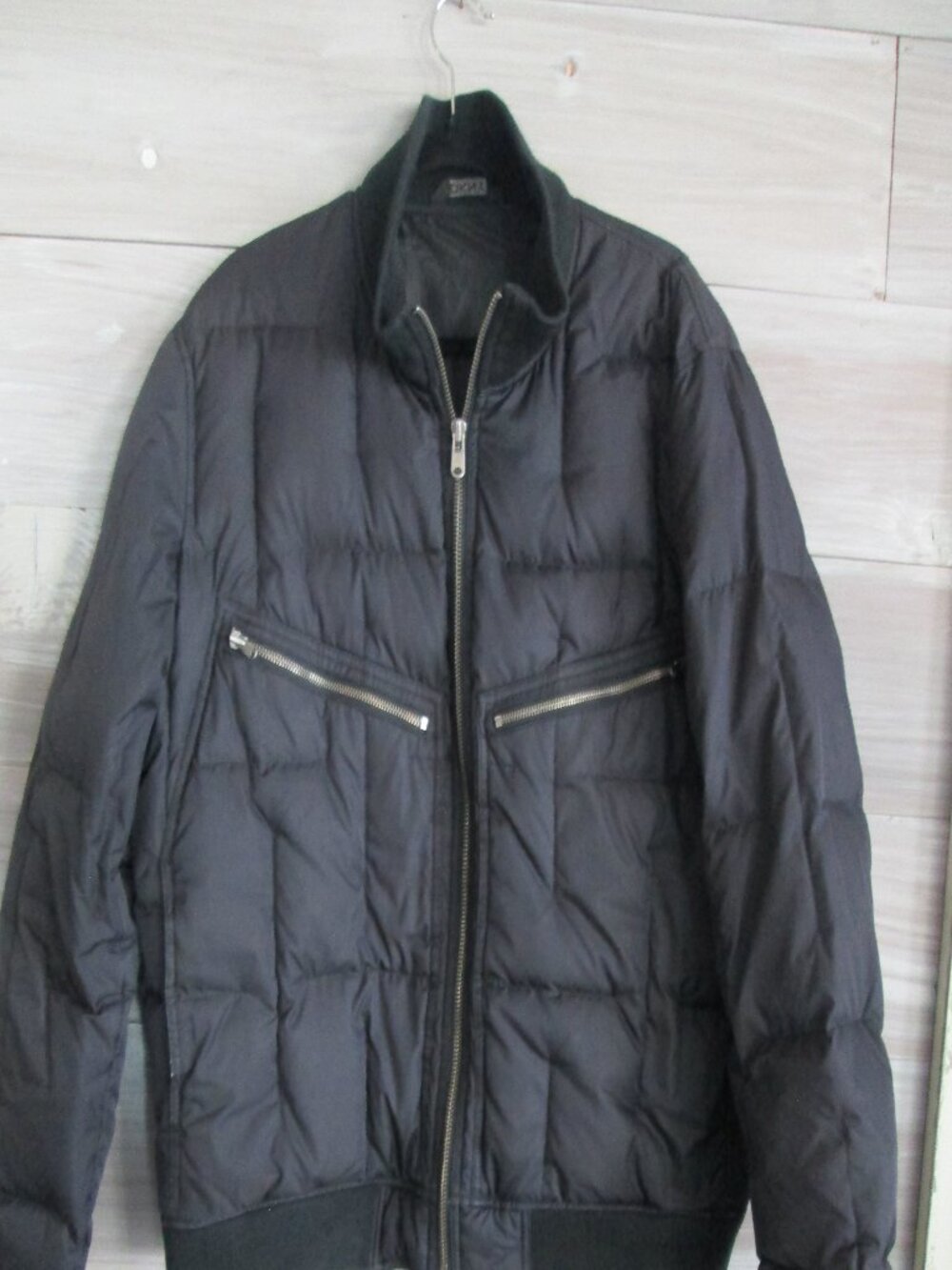 DKNY Black Down Puffer Jacket Womens XL